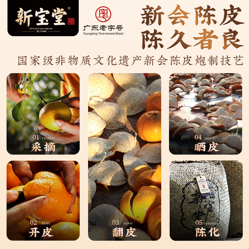 若水堂陈皮：唯生晒，得阳气